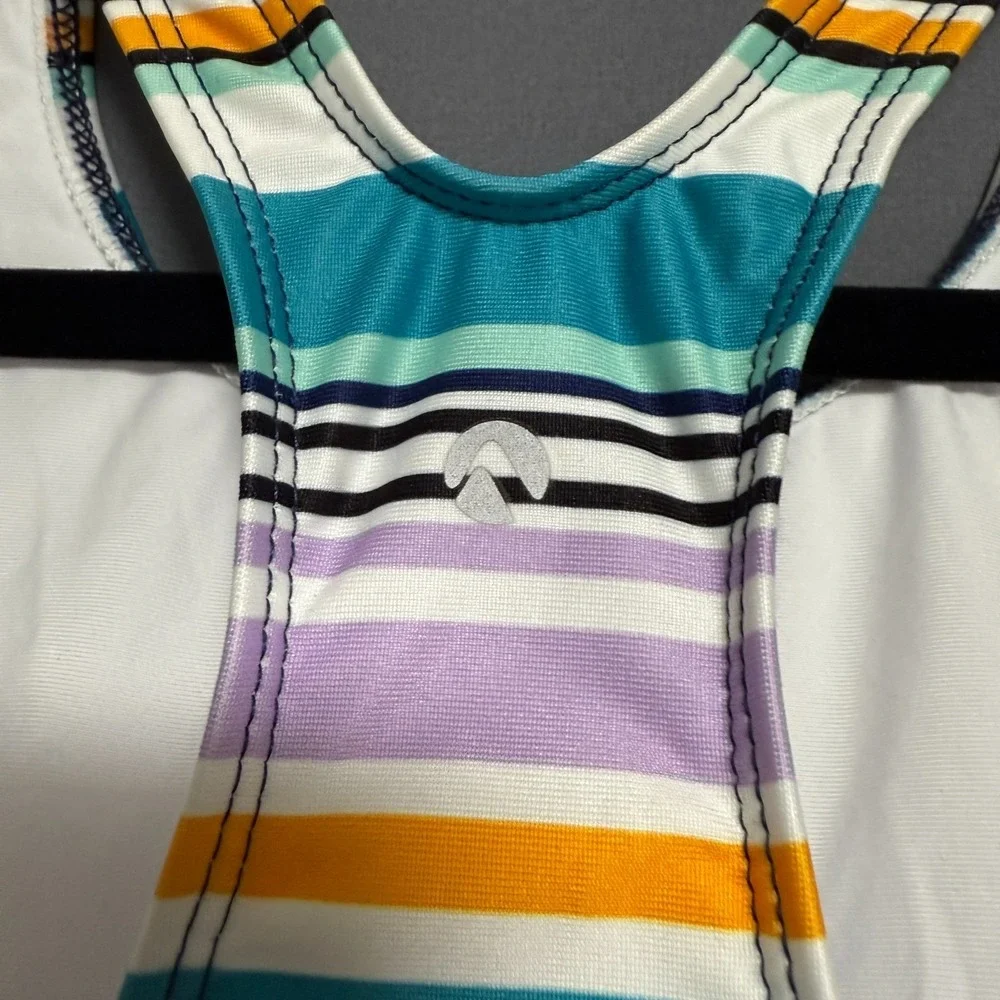 Next Tabata Sports Bra XL Racerback Striped Yoga‎ Gym Fitness Activewear Sporty